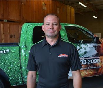 Jason Temple, team member at SERVPRO of Central Phoenix